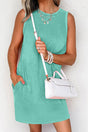 PREORDER! ETA 6/14 Casually Chic Sea Green Mini Tank Dress **SHIPPING EXPECTED TO BEGIN ON DATE 6/14** - Wholesale Accessory Market