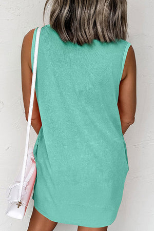 PREORDER! ETA 6/14 Casually Chic Sea Green Mini Tank Dress **SHIPPING EXPECTED TO BEGIN ON DATE 6/14** - Wholesale Accessory Market