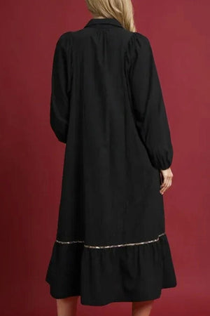 PREORDER! ETA 11/15 Untamed Edge Black Long Dress **SHIPPING EXPECTED TO BEGIN ON DATE 11/15** - Wholesale Accessory Market