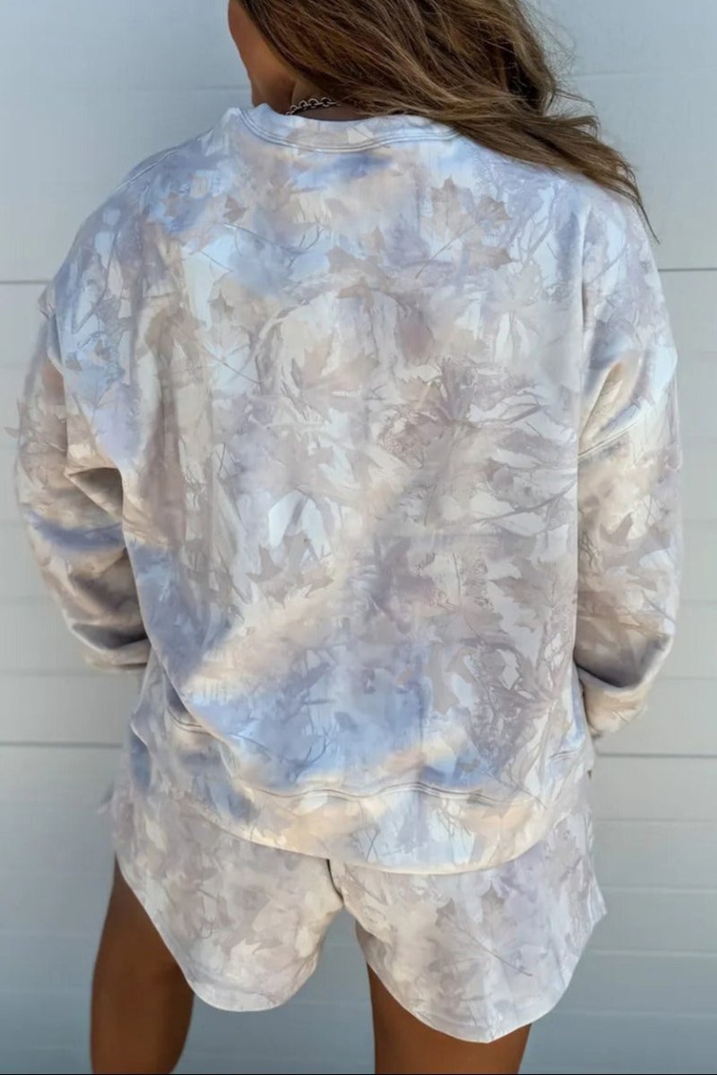 PREORDER! ETA 11/7 Maple Moments Beige Long Sleeve Top and Shorts Set **SHIPPING EXPECTED TO BEGIN ON DATE 11/7** - Wholesale Accessory Market