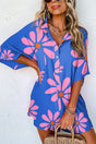 PREORDER! ETA 4/8 Bali Blooms Blue Floral Loose Romper **SHIPPING EXPECTED TO BEGIN ON DATE 4/8** - Wholesale Accessory Market