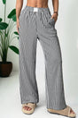 Play It Cool Black Stripe Loose Pants - Wholesale Accessory Market