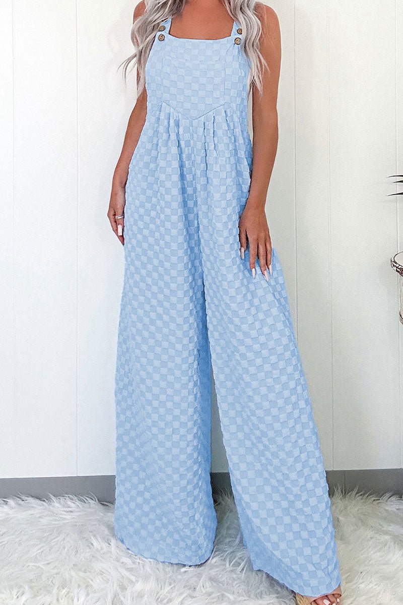PRE - ORDER! ETA 3/5 Check Off All The Boxes Beau Blue Jumpsuit **SHIPPING EXPECTED TO BEGIN ON DATE 3/5** - Wholesale Accessory Market