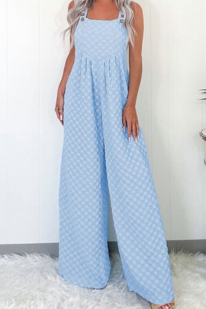 PRE - ORDER! ETA 3/5 Check Off All The Boxes Beau Blue Jumpsuit **SHIPPING EXPECTED TO BEGIN ON DATE 3/5** - Wholesale Accessory Market