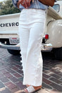 PREORDER! ETA 10/22 The Lily White Side Bows Straight Leg Loose Jeans **SHIPPING EXPECTED TO BEGIN ON DATE 10/22** - Wholesale Accessory Market