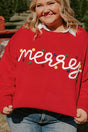 Plus Size Merry Fiery Red Sweater - Wholesale Accessory Market