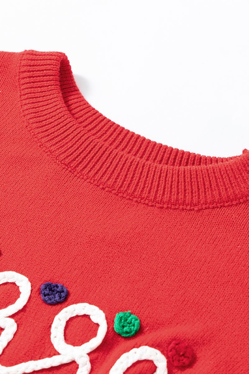 Plus Size Merry Fiery Red Sweater - Wholesale Accessory Market