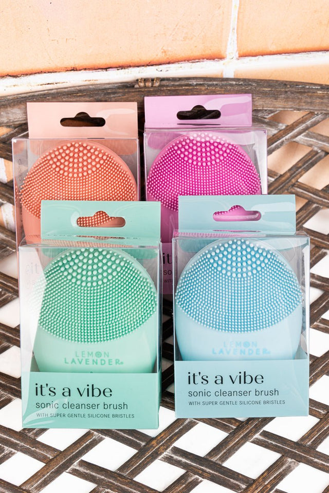 One Lemon Lavender It's A Vibe Sonic Cleanser Brush - SHIPS ASSORTED - Wholesale Accessory Market