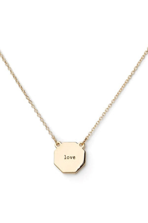 Rose Quartz Soul Stacks Intentions Pendant Necklace - Wholesale Accessory Market