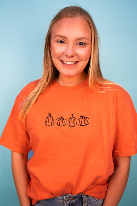 Embroidered Gourd Vibes Only Comfort Colors Adult Ring - Spun Cotton Tee - Wholesale Accessory Market