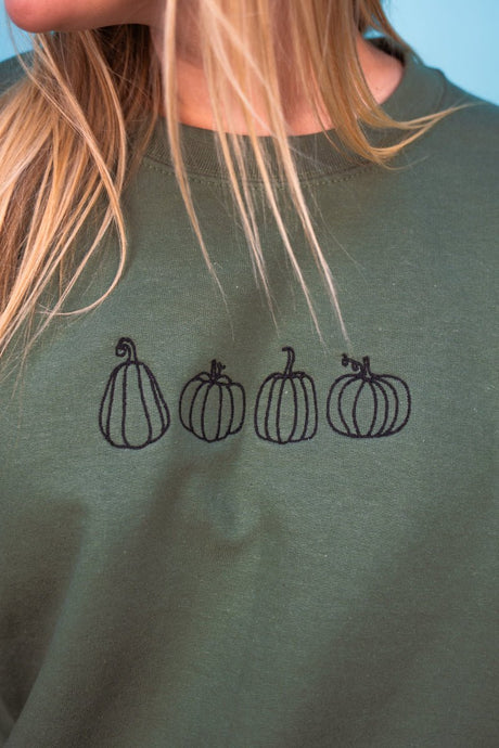 Embroidered Gourd Vibes Only Heavy - weight Crew Sweatshirt - Wholesale Accessory Market