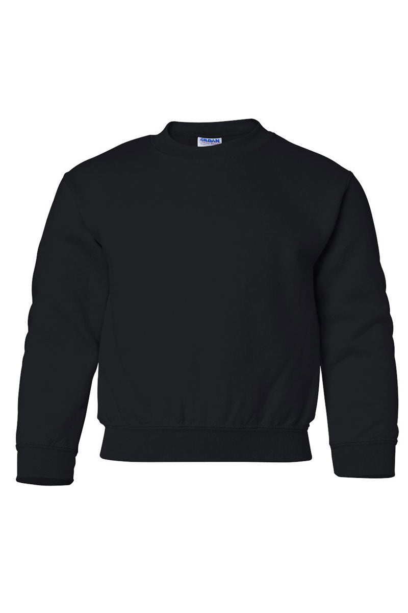 Youth Black You Design It Embroidered Side Bows Heavy - weight Crew Sweatshirt *Customize Your Text and Bows - Wholesale Accessory Market