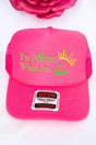 Nicer When I'm Tan Embroidered Otto Neon Pink Foam Front Trucker Hat - Wholesale Accessory Market