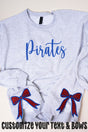 Youth Ash You Design It Embroidered Side Bows NuBlend Crew Sweatshirt *Customize Your Text and Bows - Wholesale Accessory Market