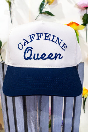 Caffeine Queen Embroidered Five Panel Twill Cap - Wholesale Accessory Market