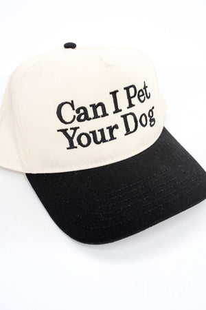 Can I Pet Your Dog Embroidered Five Panel Twill Cap - Wholesale Accessory Market