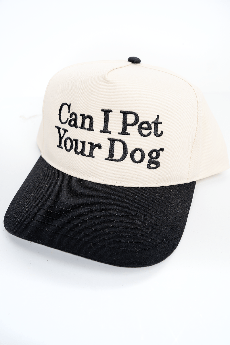 Can I Pet Your Dog Embroidered Five Panel Twill Cap - Wholesale Accessory Market