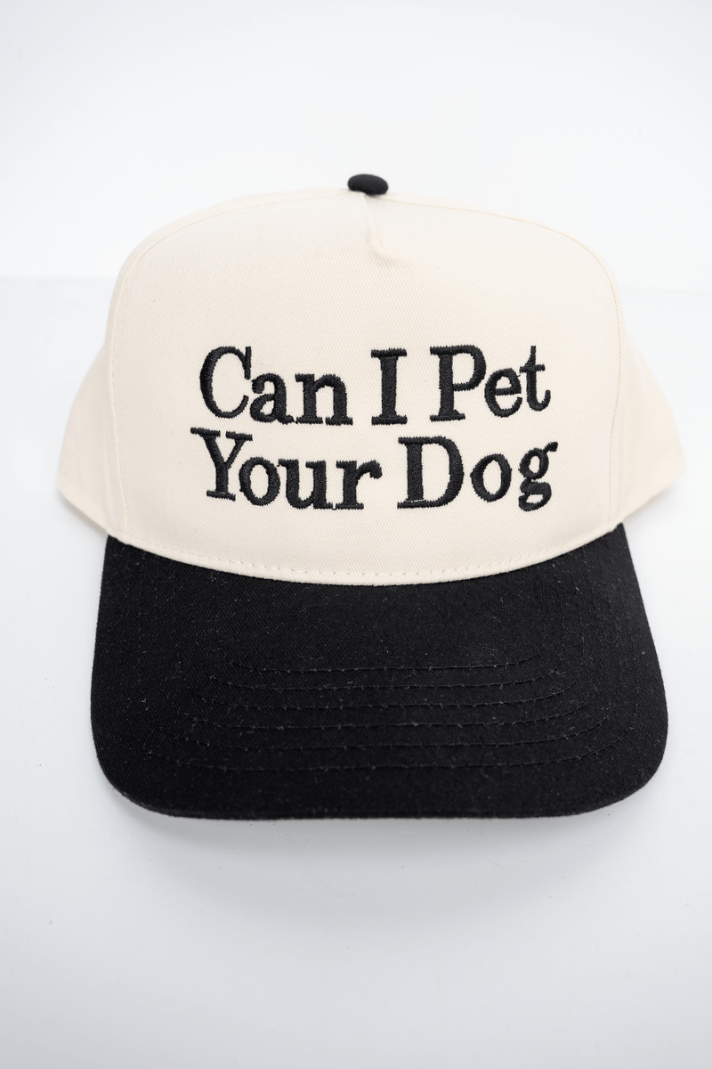 Can I Pet Your Dog Embroidered Five Panel Twill Cap - Wholesale Accessory Market