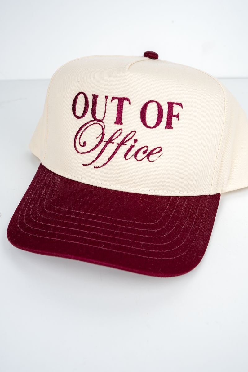 Out Of Office Embroidered Five Panel Twill Cap - Wholesale Accessory Market