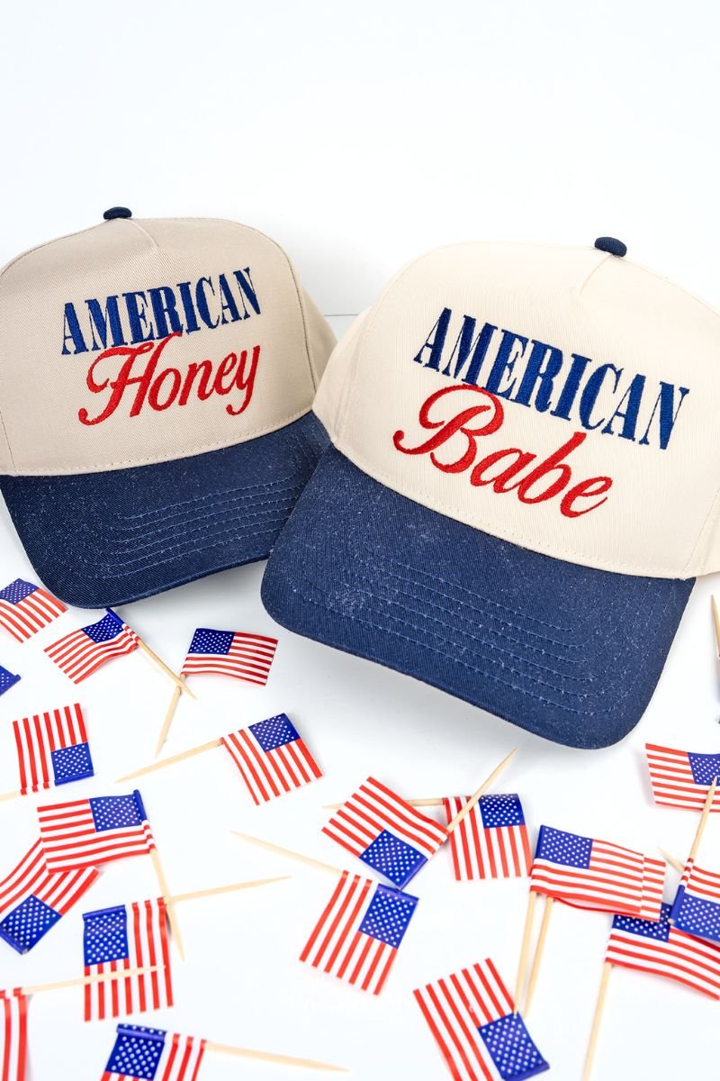 Embroidered American Babe Five Panel Twill Cap - Wholesale Accessory Market