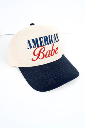 Embroidered American Babe Five Panel Twill Cap - Wholesale Accessory Market