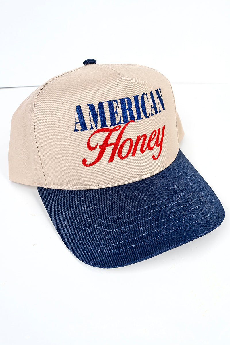 Embroidered American Honey Five Panel Twill Cap - Wholesale Accessory Market