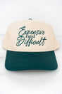 Expensive And Difficult Embroidered Five Panel Twill Cap - Wholesale Accessory Market