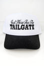 Just Here For The Tailgate Embroidered Five Panel Twill Cap - Wholesale Accessory Market