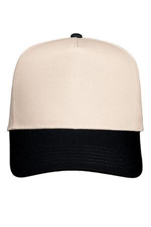 Upside Down Custom Mascot Embroidered Five Panel Twill Cap *Customize Your Text and Choose Thread Color - Wholesale Accessory Market