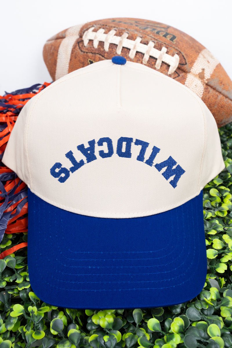 Upside Down Custom Mascot Embroidered Five Panel Twill Cap *Customize Your Text and Choose Thread Color - Wholesale Accessory Market