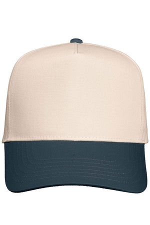 Upside Down Custom Mascot Embroidered Five Panel Twill Cap *Customize Your Text and Choose Thread Color - Wholesale Accessory Market