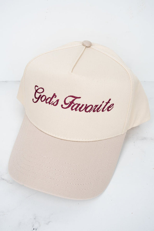 God's Favorite Embroidered Five Panel Twill Cap *Choose Thread Color - Wholesale Accessory Market