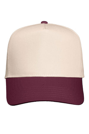 Bow Custom Mascot Embroidered Five Panel Twill Cap *Customize Your Text and Choose Thread Color - Wholesale Accessory Market