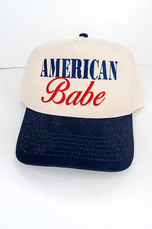 Embroidered American Babe Five Panel Twill Cap - Wholesale Accessory Market