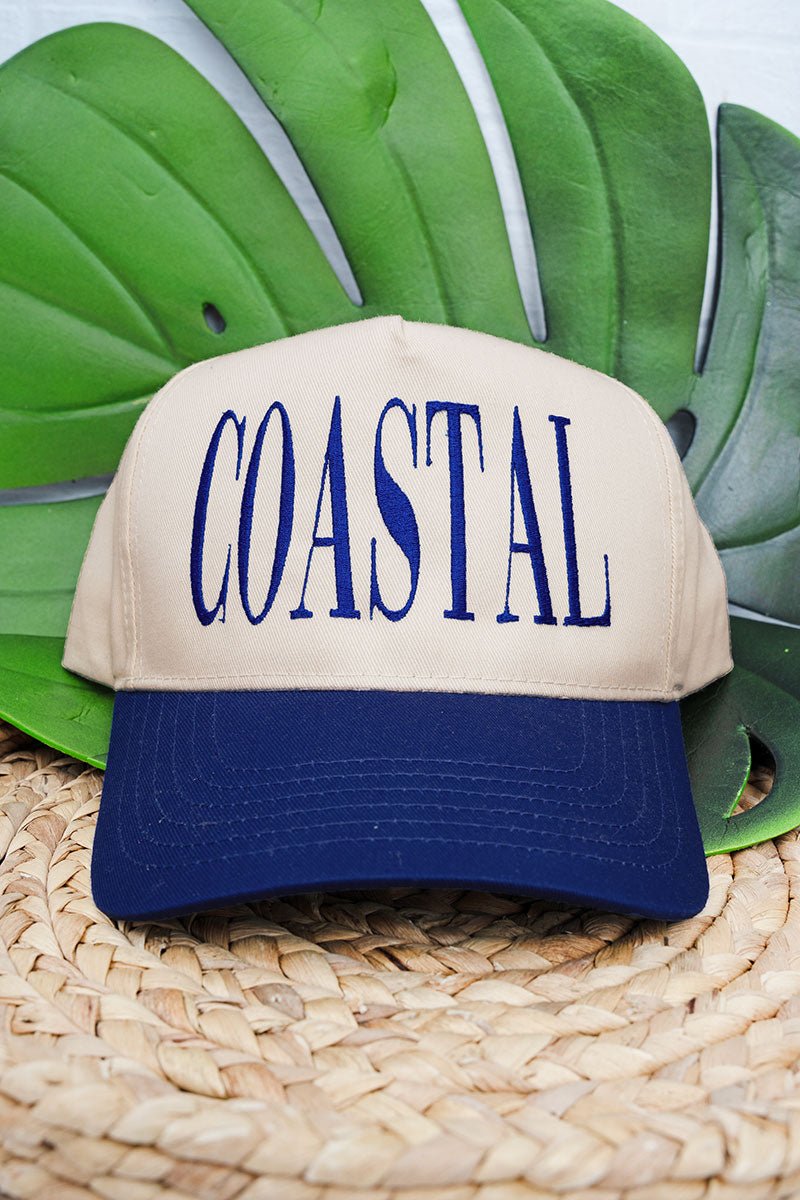 Coastal Embroidered Five Panel Twill Cap - Wholesale Accessory Market