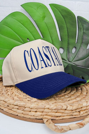 Coastal Embroidered Five Panel Twill Cap - Wholesale Accessory Market
