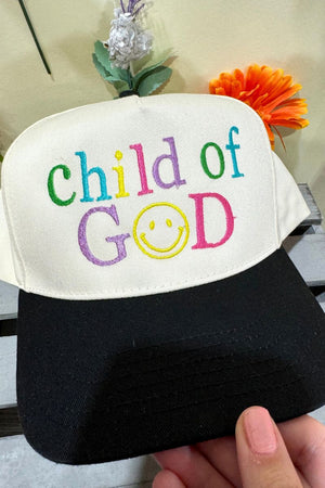 Colorful Child Of God Embroidered Five Panel Twill Cap - Wholesale Accessory Market