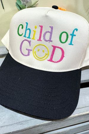 Colorful Child Of God Embroidered Five Panel Twill Cap - Wholesale Accessory Market