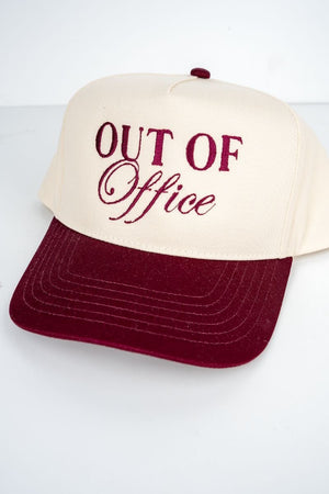 Out Of Office Embroidered Five Panel Twill Cap - Wholesale Accessory Market