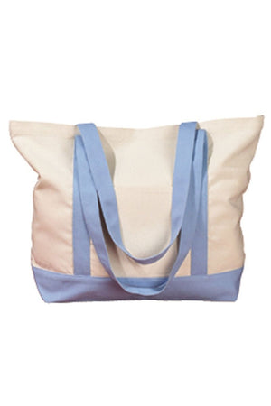 Embroidered Strawberry Cherry Canvas Boat Tote - Wholesale Accessory Market