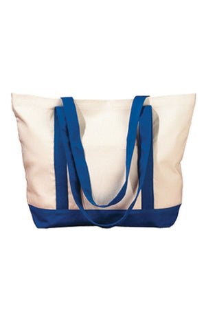 Embroidered Strawberry Cherry Canvas Boat Tote - Wholesale Accessory Market