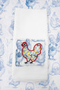 Blue Ribbon Roost Applique Waffle Kitchen Towel - Wholesale Accessory Market