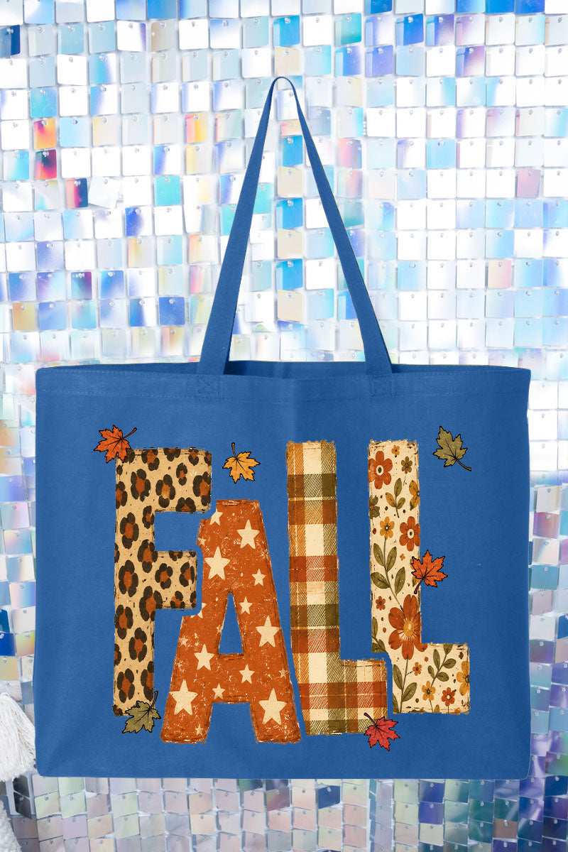 Crisp & Cozy Fall Canvas Jumbo Tote