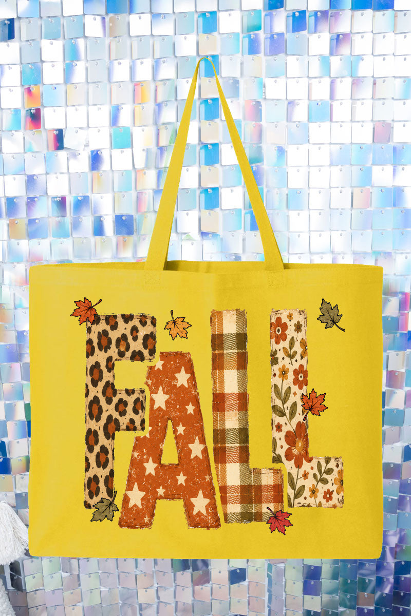 Crisp & Cozy Fall Canvas Jumbo Tote