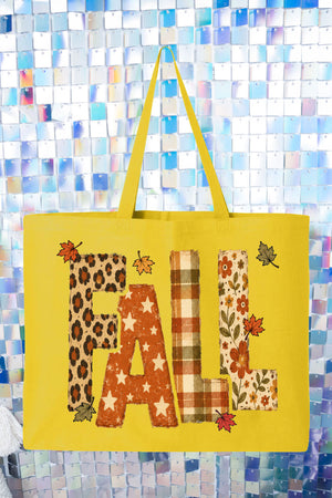 Crisp & Cozy Fall Canvas Jumbo Tote