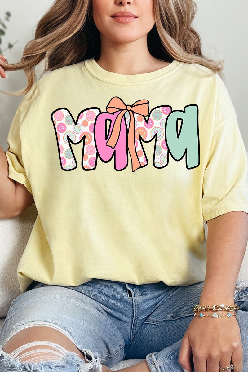 All Smiles Mama Comfort Colors Adult Ring - Spun Cotton Tee - Wholesale Accessory Market