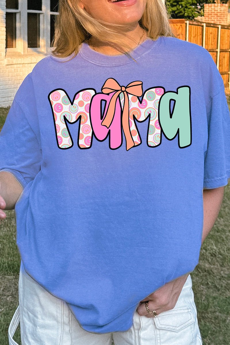 All Smiles Mama Comfort Colors Adult Ring - Spun Cotton Tee - Wholesale Accessory Market