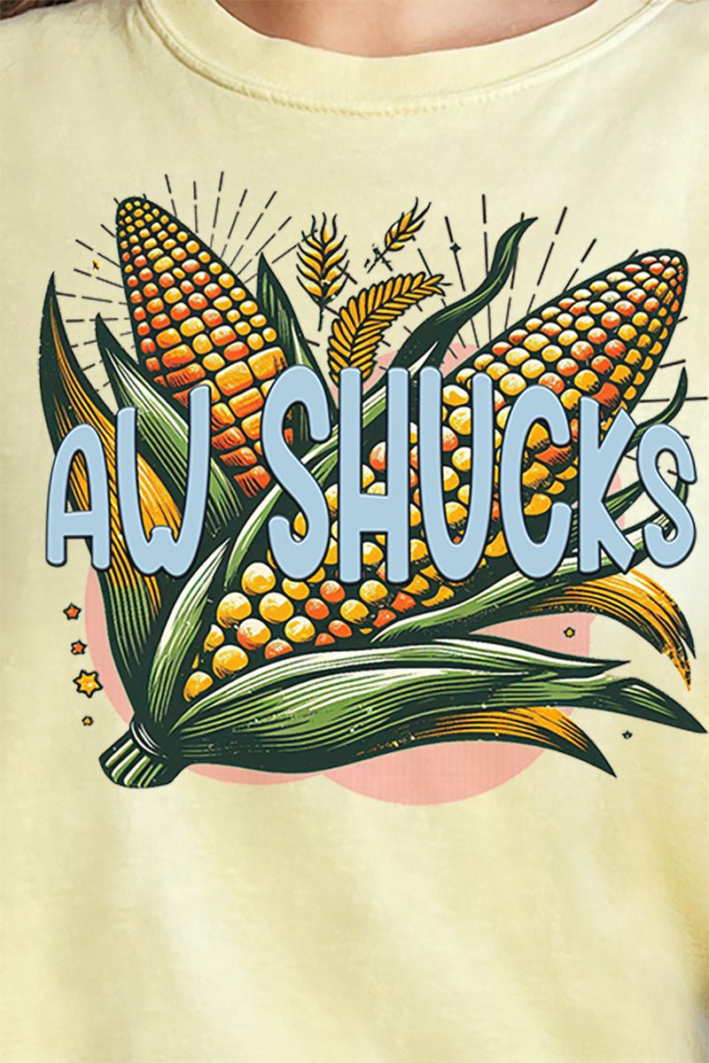 Aw Shucks Comfort Colors Adult Ring - Spun Cotton Tee - Wholesale Accessory Market