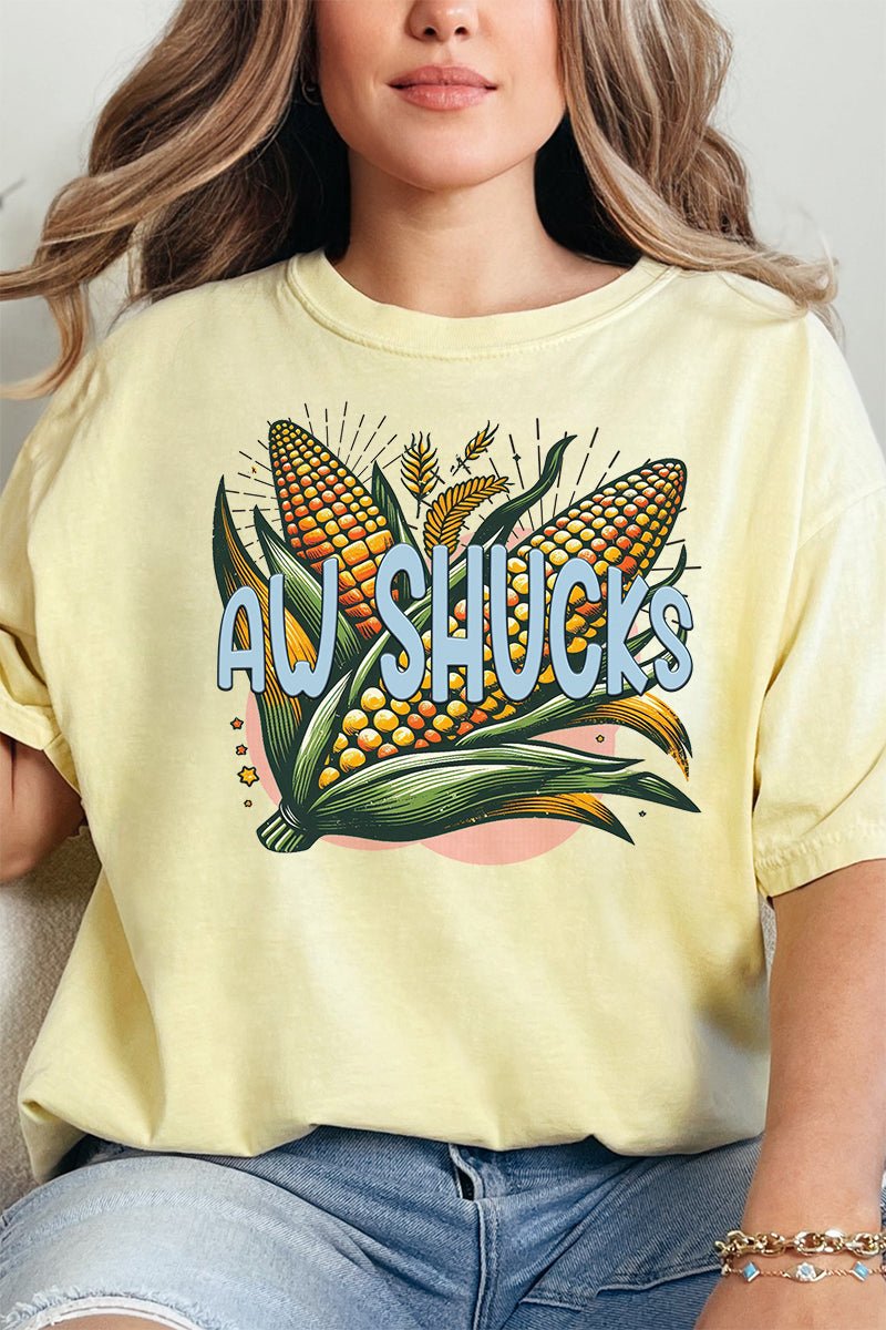 Aw Shucks Comfort Colors Adult Ring - Spun Cotton Tee - Wholesale Accessory Market