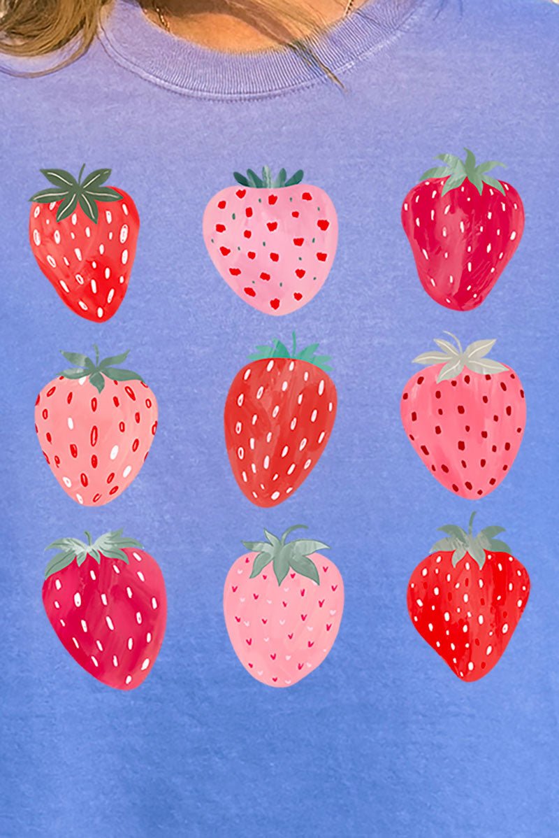 Berry Best Strawberries Comfort Colors Adult Ring - Spun Cotton Tee - Wholesale Accessory Market